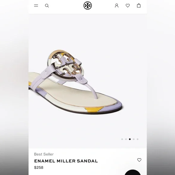 Tory Burch Brown Miller Sandals - Picture 2 of 5